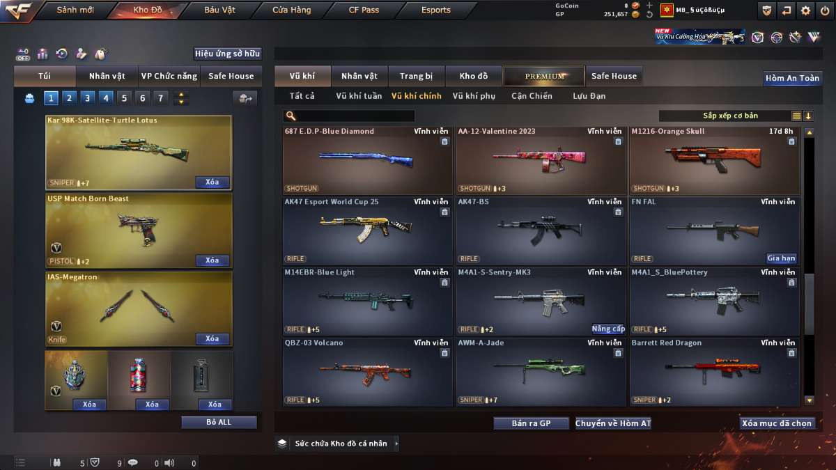 shop acc cf uy tin gia re